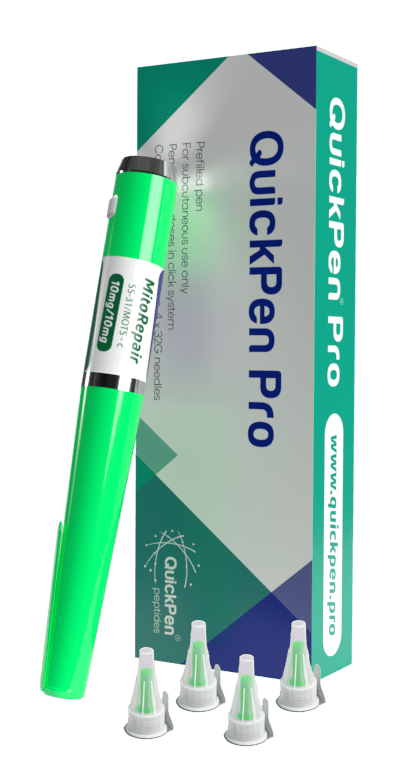 green peptide pen with box